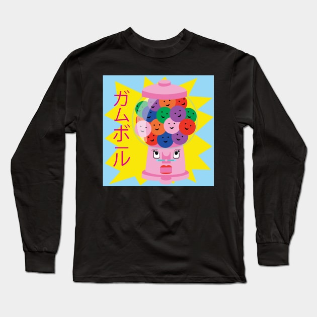 Gum Ball Machine Long Sleeve T-Shirt by Edofest